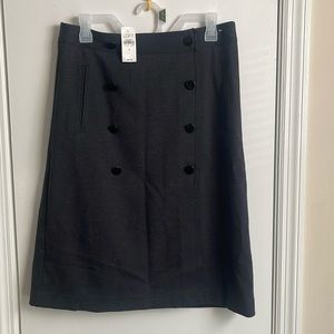 Loft black Midi skirt size 8💖